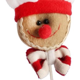 Ozdoba bożonarodzeniowa zawieszka PAN PIERNIK z materiału 25 cm BRĄZOWA II