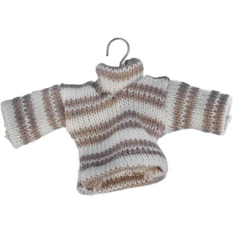 Ozdoba bożonarodzeniowa zawieszka SWETEREK z materiału 13X9cm BRĄZOWY