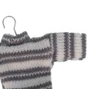 Ozdoba bożonarodzeniowa zawieszka SWETEREK z materiału 13X9cm SZARY