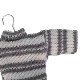 Ozdoba bożonarodzeniowa zawieszka SWETEREK z materiału 13X9cm SZARY