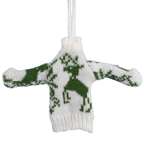 Ozdoba bożonarodzeniowa zawieszka SWETEREK z materiału 13 cm ZIELONY