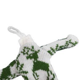 Ozdoba bożonarodzeniowa zawieszka SWETEREK z materiału 13 cm ZIELONY