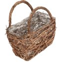 PODKŁAD FLORYSTYCZNY KOSZYK OSŁONKA Z FASZYNY RATTANOWEJ 24 CM