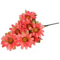 Pomarańczowy Bukiet Dekoracyjny z 9 Sztucznych Gerber o Wysokości 46cm