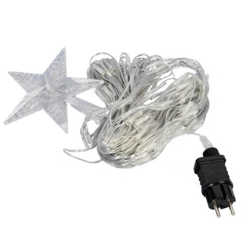 SIATKA ŚWIETLNA W KSZTAŁCIE CHOINKI Z GWIAZDĄ LED KOLOR CIEPŁY BIAŁY