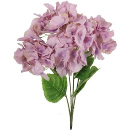 Sztuczne Hortensje w Odcieniu Fioletu - Bukiet 4 Sztuk o Wysokości 50 cm