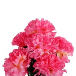 Sztuczne Różowe Goździki - Bukiet 7 Sztuk, Dekoracja o Wysokości 32 cm