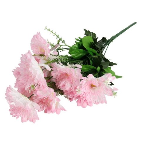 Sztuczny Bukiet Różowych Gerber 9 Sztuk - Elegancki Dekoracja 54cm