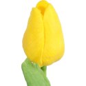 Sztuczny Tulipan Gumowany w Kolorze Żółtym - Dekoracja o Wysokości 34 cm