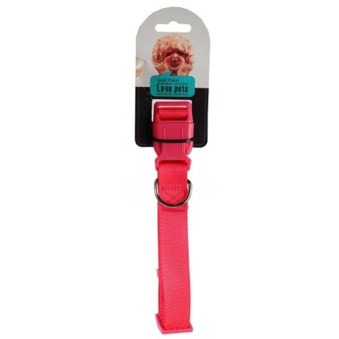 Wytrzymała Obroża dla Zwierząt w Kolorze Różowym