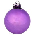 Zestaw 18 bombek szklanych z czubkiem kolor fioletowy II