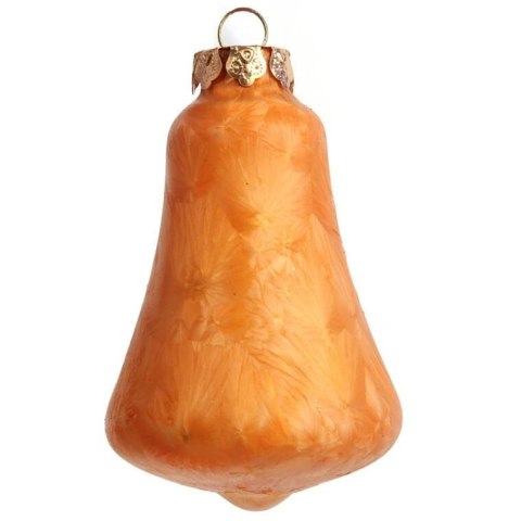 Zestaw 18 bombek szklanych z czubkiem kolor pomarańczowy