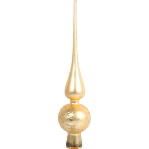 Zestaw 18 bombek szklanych z czubkiem kolor złoty II