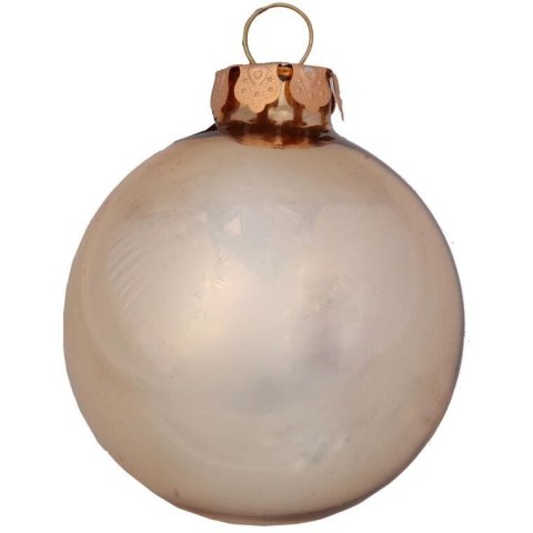 Zestaw 18 bombek szklanych z czubkiem kolor złoty II