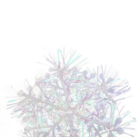 Zestaw 3 Opalizujących Białych Śnieżynkowych Zawieszek Świątecznych 6 cm