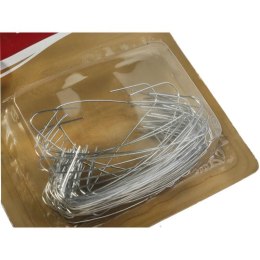 Zestaw 50 Srebrnych Haczyków na Ozdoby Świąteczne, 7 cm