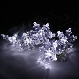 Zestaw Świątecznych Lamp LED Śnieżynki na Przyssawkach - Zasilanie Bateryjne