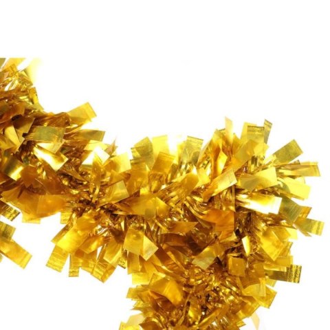 Złota Gwiazda Świąteczna do Zawieszenia z Błyszczącej Folii