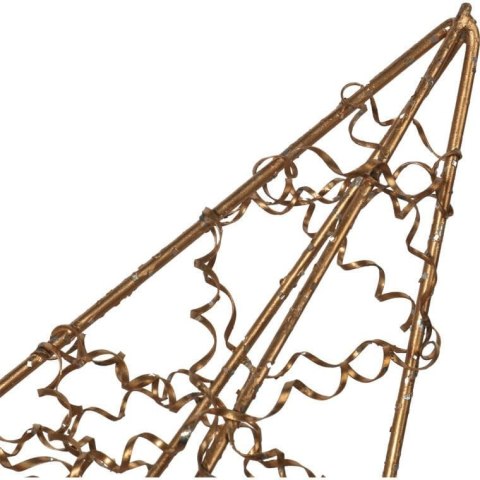 Złota Gwiazda Zawieszka na Choinkę lub Okno, Drewniana, 30 cm