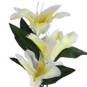 Żółta Lilia Dekoracyjna - Gałązka z 3 Kwiatami, Naturalistyczna, Wysokość 60 cm