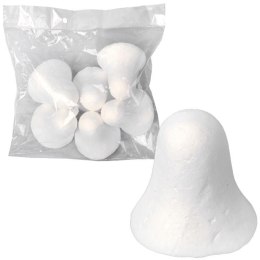 Artykuł do dekorowania zestaw 6 dzwonków styropianowych 6 cm