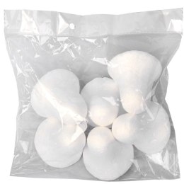 Artykuł do dekorowania zestaw 6 dzwonków styropianowych 6 cm