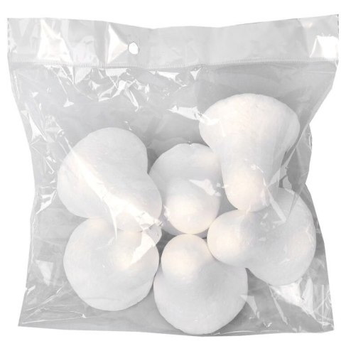 Artykuł do dekorowania zestaw 6 dzwonków styropianowych 6 cm