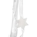 BIAŁA ZAWIESZKA DEKORACYJNA GWIAZDA Z WŁÓCZKI 70 CM