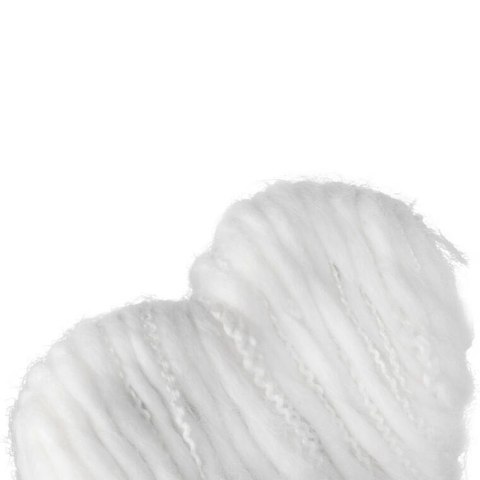 BIAŁA ZAWIESZKA DEKORACYJNA SERCE Z WŁÓCZKI 13 CM