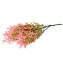 BUKIEK BUKSZPANU 7 GAŁĄZEK 36 CM KOLOR RÓŻOWY - DEKORACJA WYGLĄDAJĄCA JAK ŻYWY KWITĄCY KRZEW