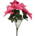 BUKIET 6 POINSECJI WELUROWYCH 56 cm KOLOR RÓŻOWY