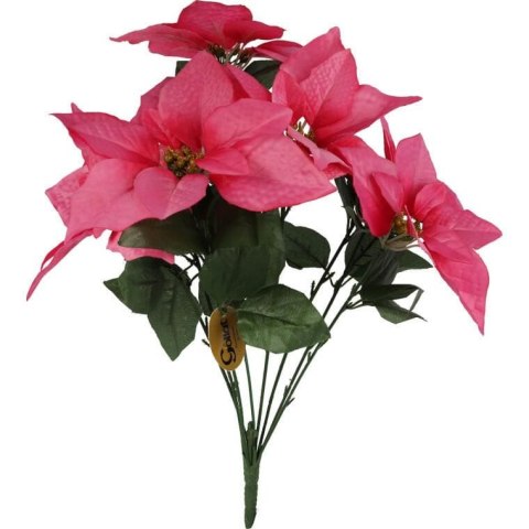 BUKIET 6 POINSECJI WELUROWYCH 56 cm KOLOR RÓŻOWY