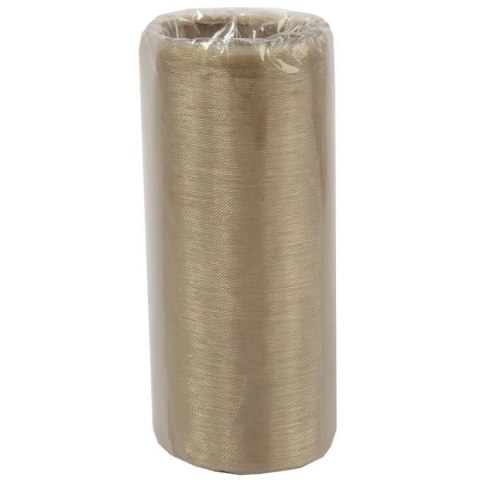 Beżowa Organza do Dekoracji i Kompozycji Florystycznych - 12 cm x 9 m