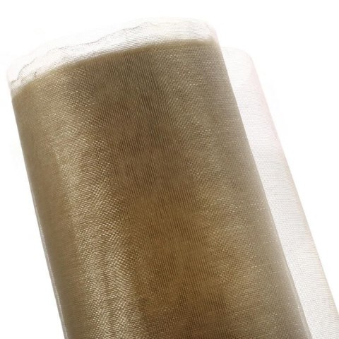 Beżowa Organza do Dekoracji i Kompozycji Florystycznych - 12 cm x 9 m