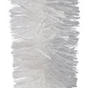Biały Łańcuch Choinkowy Goliat z Folii Metalizowanej, 7 cm x 2m - Wykończenie dekoracji świątecznej