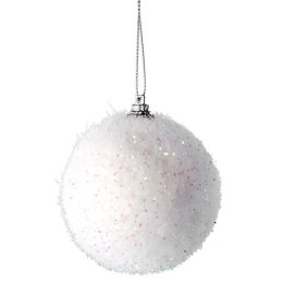 Bombka śnieżna opalizująca 9 cm