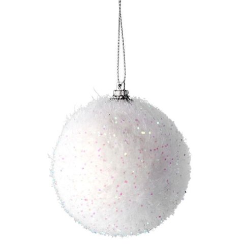 Bombka śnieżna opalizująca 9 cm
