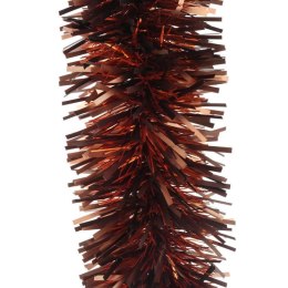 Brązowy Łańcuch Choinkowy z Metalizowanej Folii GC, 10cm x 3m, Polski Produkt-GOLIAT