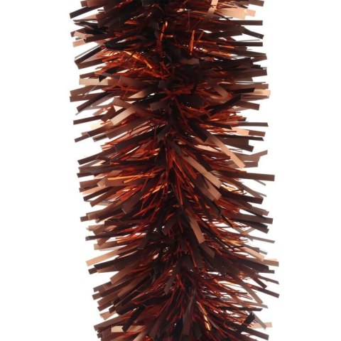 Brązowy Łańcuch Choinkowy z Metalizowanej Folii GC, 10cm x 3m, Polski Produkt-GOLIAT