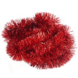 Czerwony Łańcuch Choinkowy z Metalizowanej Folii fi 7 cm - 2 m, GOLIAT PIŁA POLSKA