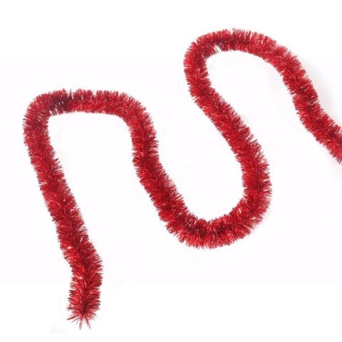 Czerwony Metalizowany Łańcuch Choinkowy - fi 3 cm x 2 m GOLIAT - Produkt Polski
