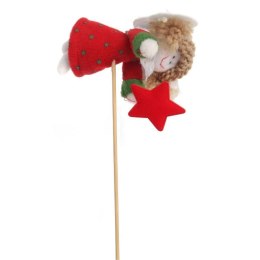 Czerwony Pluszowy Aniołek Pik do Dekoracji o Wysokości 25cm