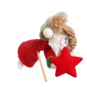 Czerwony Pluszowy Aniołek Pik do Dekoracji o Wysokości 25cm