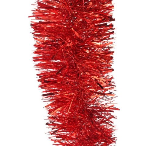 Czerwony gęsty łańcuch choinkowy z folii metalizowanej GC 10cm 3m marki Goliat