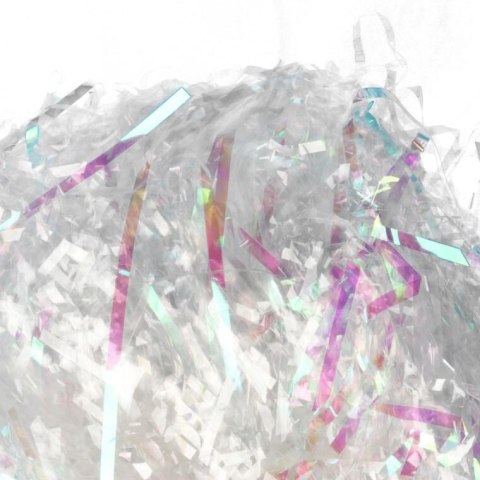 Dekoracyjny włos anielski do choinki w kolorze białym opalizującym - Lameta na Święta