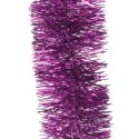 Fioletowy Łańcuch Choinkowy z Metalizowanej Folii, 7 cm x 2 m