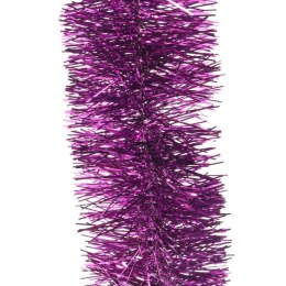 Fioletowy Łańcuch Choinkowy z Metalizowanej Folii, 7 cm x 2 m