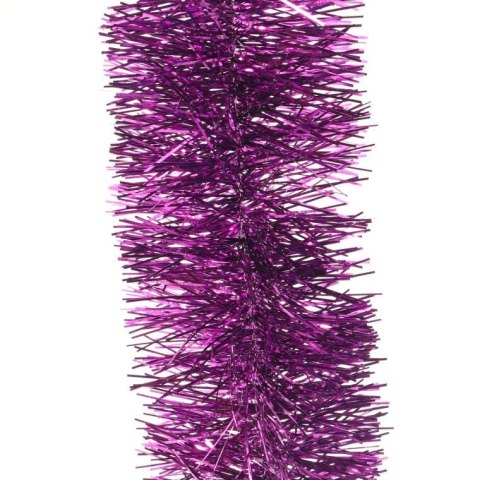 Fioletowy Łańcuch Choinkowy z Metalizowanej Folii, 7 cm x 2 m