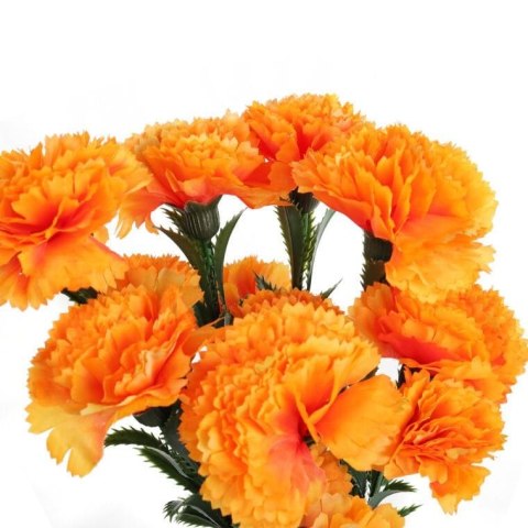 GOŹDZIKI BUKIET 15 KWIATÓW 42 CM KOLOR POMARAŃCZOWY