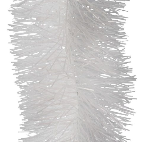 Gęsty Łańcuch Choinkowy Goliat z Białej Metalizowanej Folii 10cm x 300cm